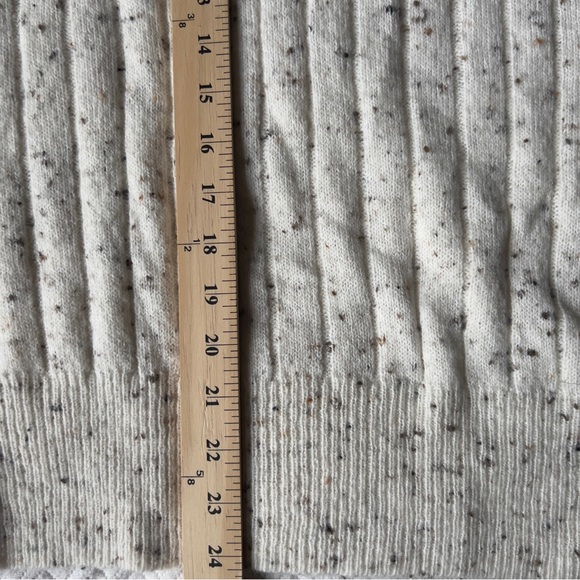 Madewell Women’s Donegal Bowden Wool Blend Cream Elevated Henley Sweater Size S - Picture 12 of 12